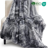 Couverture en fausse fourrure de lapin toute saison, légère, moelleuse et douce, idéale pour la climatisation, le canapé et la sieste