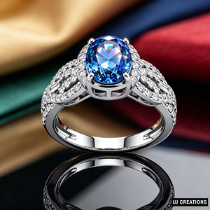 แหวนค็อกเทลทองคำแท้สำหรับผู้หญิง S925/10K/14K/18K ประดับด้วยโกเมนและเพชรทรงรี ดีไซน์หรูหราสำหรับงานหมั้น - Product Image 4