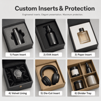 Caja de Regalo Magnética Rígida de Lujo Personalizada, Caja de Embalaje de Cartón Plegable con Tapa Magnética para Productos Premium