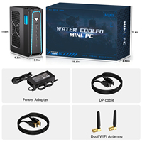 Mini PC de jeu AIO puissant à refroidissement liquide Ryzen 9 9950X3D RTX 5070 12 Go – Ordinateur de bureau compact pour le jeu, l'IA et le travail professionnel