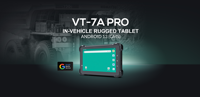 Tableta Industrial Resistente de 7 Pulgadas IP67 4G BT WIFI 1000 nits con GPS, Android 13, CANBUS, ACC, GPIO, RS232, USB para Excavadora y Minería