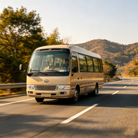 Meilleur Prix Minibus d'Occasion JMV JMV6770CF 7m 2018 Euro 5 Essence Conduite à Gauche 25 Places Reconditionné Prêt pour Navette d'Employés Fiable