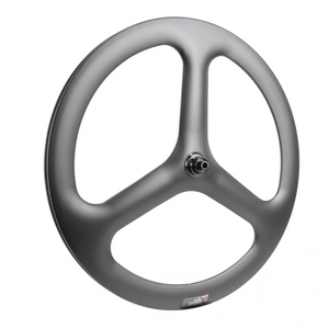 TRI-SPOKE <span class=keywords><strong>ROUE</strong></span> Vélo Route Pneu <span class=keywords><strong>3</strong></span> rayons roues 700c carbone vélo pour Route/TT/Piste Vélo 3S-55 - Product Image 1