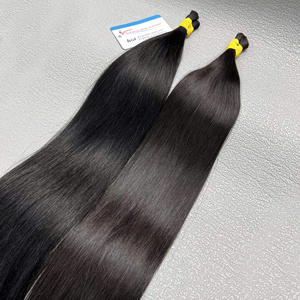 Extensiones de cabello humano vietnamita 100% de lujo superventas, cabello ondulado Natural sin procesar de 30 pulgadas a granel de alta calidad - Product Image 6