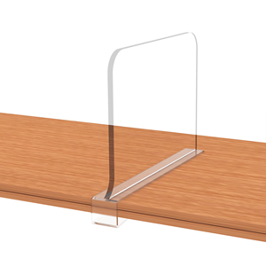 Super U 12pcs OEM Séparateurs d'étagères en acrylique transparent durable avec séparateur pour placard - Product Image 6