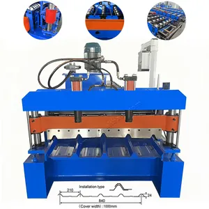 Sıcak satış tipi renk çelik galvanizli Metal 910 Ibr trapez çatı sac rulo şekillendirme makinesi