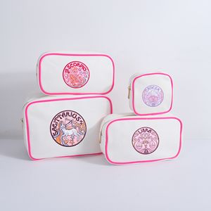 Borsa per il trucco di tela di zodiaco su misura per il ricamo di astrologia di grande capacità <span class=keywords><strong>oroscopo</strong></span> viaggio per articoli da toeletta sacchetti regalo per le donne degli uomini - Product Image 3