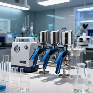 Appareil de filtration de solvants pour laboratoire de pharmacie biochimique, collecteurs autoclavables <span class=keywords><strong>à</strong></span> 3 branches, filtration sous vide avec entonnoir de <span class=keywords><strong>filtre</strong></span> de 250 ml - Product Image 1