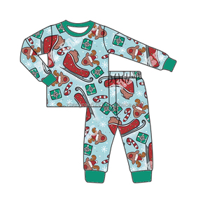 Pijamas de verano para bebé al por mayor conjuntos de bambú para chicas adolescentes 2024 patrón de <span class=keywords><strong>Cascanueces</strong></span> manga larga alta calidad conjunto de 2 piezas - Product Image 5
