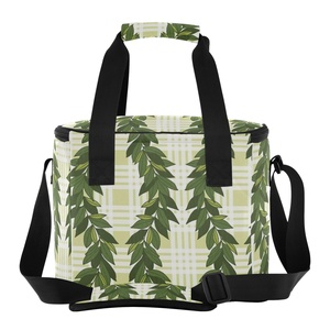 Sac isotherme personnalisé Maile Lei, grande capacité, motif hawaïen Palaka, sac de pique-nique portable pour le camping en famille - Product Image 4