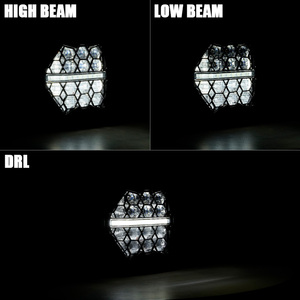 Conjunto de Faros LED para Motocicleta de 5.75 Pulgadas, Diseño Robusto 3 en 1 (Hi/Lo/DRL), para Harley y Construcciones Personalizadas - Product Image 4