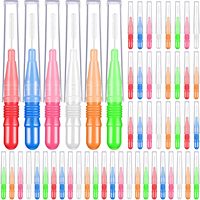 Consommables dentaires écologiques, brosses interdentaires avec poils en nylon et manche en plastique pour le nettoyage et l'entretien de l'hygiène bucco-dentaire