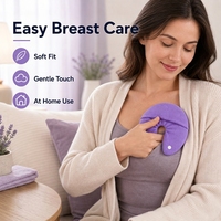 Compresse de gel réutilisable pour les seins avec logo personnalisé, compresse froide pour les seins pour les mères allaitantes, soulagement des gonflements, soin des seins