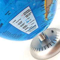 Lampe suspendue Globe World Globe de 20 cm de diamètre illuminée dans l'obscurité avec LED personnalisée en usine