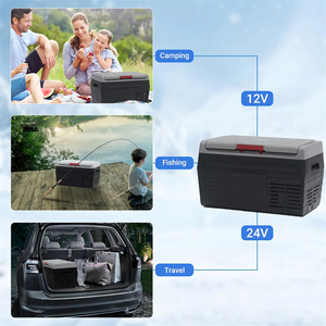 Overseas Stock Free Standing 12V Small Camping Fridge <b>Mini</b> Portable Refrigerator Car Refrigerator for Car Fridge Portable Refrig - Product Image 3