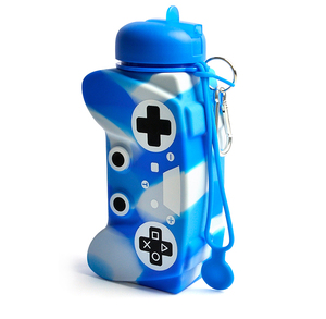 Bouteille d'eau en silicone pliable sans BPA, nouveau design en forme de jeu, bouteilles d'eau en silicone pliables - Product Image 5