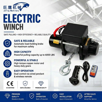 Treuil électrique 12V durable, capacité 6000 lb pour remorque de bateau, étanche IP67, câble métallique, certifié CE, hauteur de levage 14 m, vitesse de levage 6 m/min