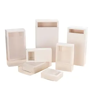 Caja de embalaje de cajón de papel Kraft ECO con funda esmerilada, caja de teléfono de impresión personalizada, caja de embalaje de regalo de ropa de Perfume con logotipo