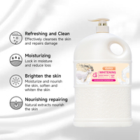 Gel Douche Corporel Hydratant et Blanchissant au Lait de Chèvre, Papaye et Citron, 2,08 L, Personnalisé en Usine, Vente en Gros pour Femme