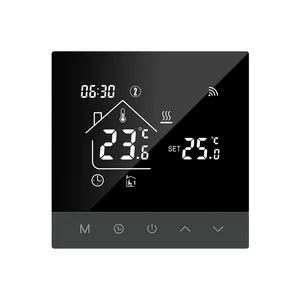 Chegam novos touch screen Tuya WiFi controle de voz inteligente aquecimento de piso elétrico e água e caldeira a gás termostato de aquecimento
