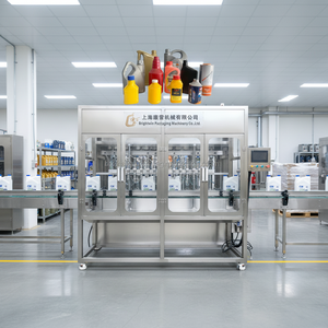 Brightwin fabrique une machine <span class=keywords><strong>de</strong></span> remplissage <span class=keywords><strong>de</strong></span> grandes bouteilles d'huile <span class=keywords><strong>de</strong></span> lubrification d'huile <span class=keywords><strong>de</strong></span> <span class=keywords><strong>frein</strong></span> automatique machine d'étiquetage <span class=keywords><strong>de</strong></span> capsulage avec vidéo - Product Image 1