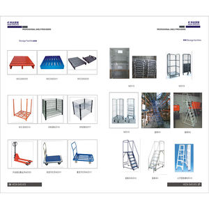 <span class=keywords><strong>Cage</strong></span> de stockage en treillis métallique pliable robuste avec roues | Conteneur d'entrepôt en acier empilable industriel - Product Image 6