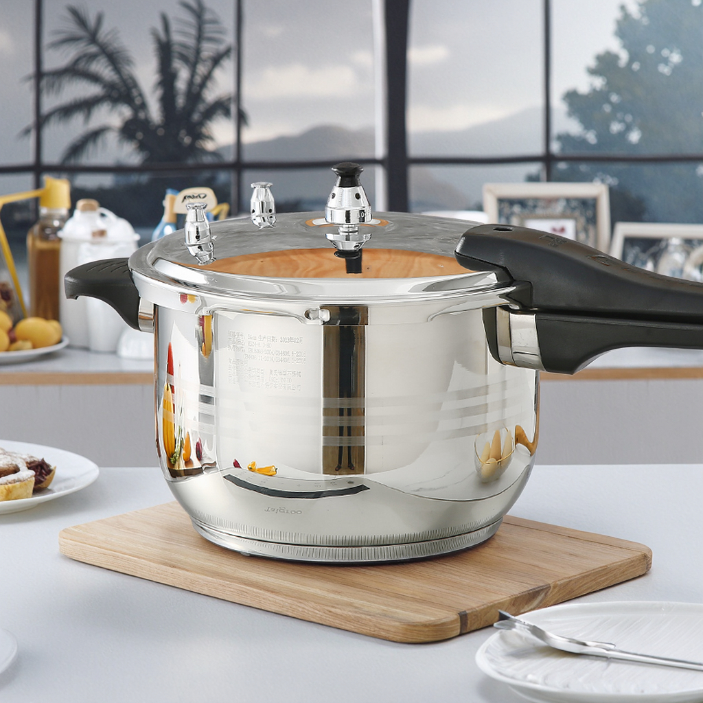 Stainless Steel Pressure Cooker 22cm Efficient Cooking