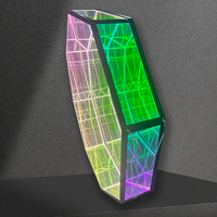 Accessoires de décoration intérieure KTV sur mesure : Enseigne lumineuse LED 3D sans fil extensible avec lettres miroir Abyss Melaleuca
