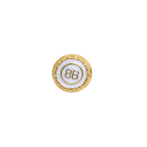 Dijes de Acero Inoxidable 316L Chapados en Oro de 18K con Material Sostenible Resistente, Forma Redonda para Hacer Pulseras - Product Image 1