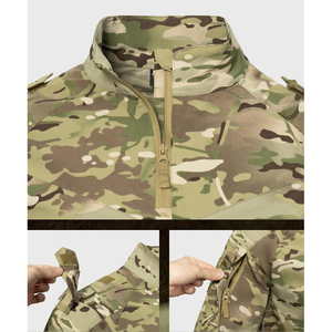 Uniforme táctico Multicam Camo SF40 de nueva moda para hombre, camisa y pantalones transpirables para todas las estaciones, conjunto para actividades al aire libre, venta al por mayor. - Product Image 3