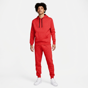 Conjunto Deportivo Informal para Hombre, Sudadera con Capucha Acolchada de Terciopelo Ligero, Pantalones Cortos, Color Sólido, Poliéster/Algodón - Product Image 2