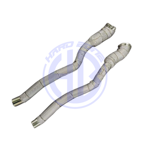 ท่อส่งตรงลงท่อสำหรับเฟอร์รารี F12 berlinett/ 812 SuperFast /ff ชิ้นส่วนอัปเกรด V12ท่อไอเสียแข่งพร้อมเกราะป้องกันความร้อน - Product Image 6