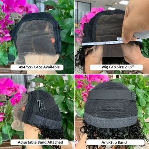 Parrucche capelli umani senza colla frontali in pizzo brasiliano capelli umani per bambini e ragazze parrucche per bambini neri 6 anni capelli naturali - Product Image 4