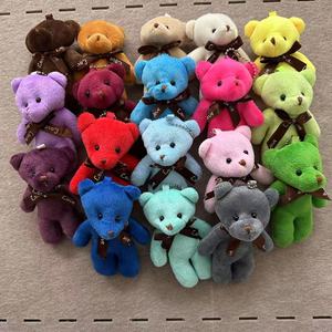 En gros, Mini ours en peluche personnalisé, porte-clés, breloque de sac, jouet en peluche mignon - Product Image 3