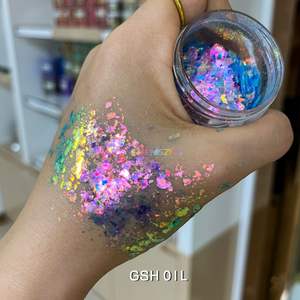 جديد مستحضرات التجميل درجة الحرباء الصباغ قوس قزح الشفق الشفاف لظلال العيون رقائق مجسمة - Product Image 3