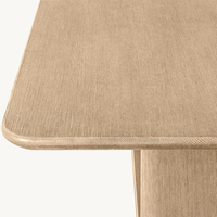 Table de salle à manger rectangulaire en bois de style nordique Kumusi, 6 à 12 places, table de restaurant en chêne et ensemble de chaises, meubles