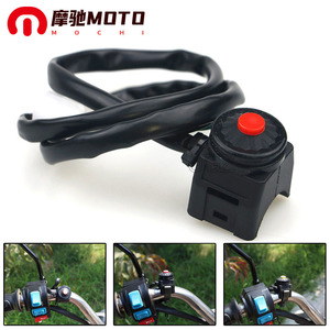 Interruptor de Motocicleta Motorola, Botón Rojo Individual, Montaje en Manillar sin Bloqueo, Interruptor Modificado de 22 mm de Uso General - Product Image 5