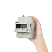 Medidor de carril DIN trifásico 2P MODBUS 2P KWh5(80)A 230V pantalla LCD