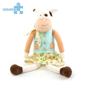 cuddly bull design rabbit nuevo estilo familia animal plush doll fabric doll cartoon baby soft stuffed toy - Product Image 2