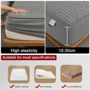 Protège-matelas imperméable épais, <span class=keywords><strong>drap</strong></span>-<span class=keywords><strong>housse</strong></span> durable et doux pour la peau, tricoté uni, 120x200/150x200/<span class=keywords><strong>180x200</strong></span>, en latex - Product Image 2