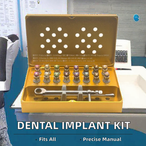 Kit de Instrumentos Manuales para Implantes Dentales, Destornillador Universal Compatible con Osstem, Dentium, ICX, Bicon, Estuche de Titanio - Product Image 2