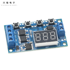 โมดูลรีเลย์ตั้งเวลาอิเล็กทรอนิกส์ Xingkai 12V 24V บอร์ดควบคุมมอสเฟตคู่ สำหรับการควบคุมอัตโนมัติ - Product Image 1