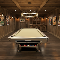 Vente flash, table de billard de salon de 9 pieds de 6e génération, table de billard à 8 boules de qualité tournoi, plateau en ardoise, système de retour automatique des billes