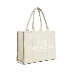 การพิมพ์โลโก้ขนาดมาตรฐานเชือกผ้าอินทรีย์ Eco Tote กระเป๋าช้อปปิ้งผ้าฝ้าย