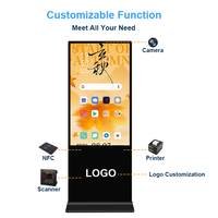 Écran d'affichage numérique vertical électronique de 32 pouces, écran LCD Android/Windows OS, écrans publicitaires multimédias, totem pour intérieur