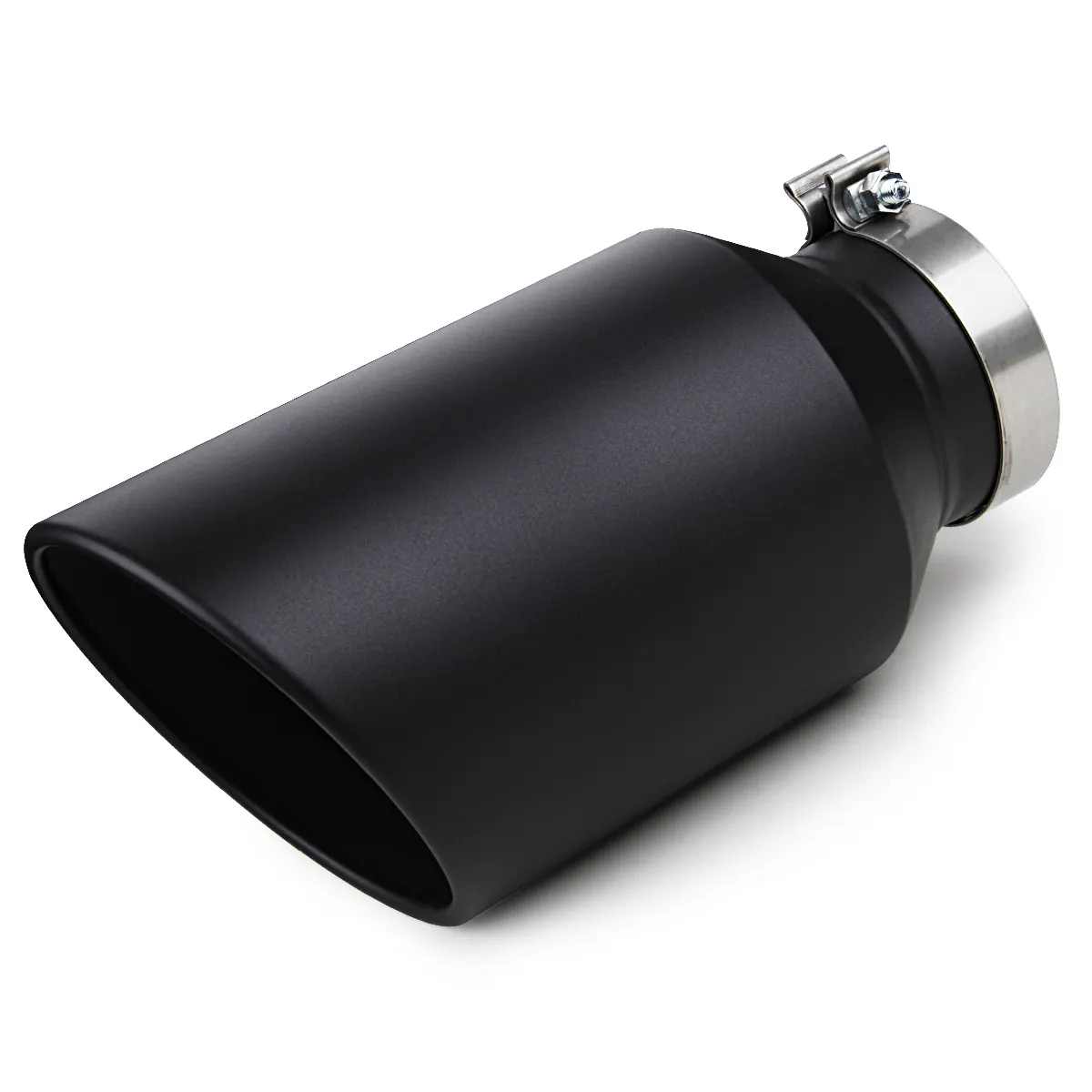 Muffler Factory Perennial Sale Car Angle Cut End Suffer Sliver Mirror Polished Carbon Exhaust Tip Automobile Muffler