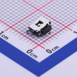 PTCFG-V-T/R Tactile Switch SMD Switch Single Pole Single Throw Rectangle Button Horizontal Mount 50mA - Product Image 1