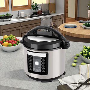 <span class=keywords><strong>Olla</strong></span> <span class=keywords><strong>a</strong></span> <span class=keywords><strong>Presión</strong></span> Eléctrica Digital de 5.1-<span class=keywords><strong>6</strong></span> <span class=keywords><strong>Litros</strong></span> con Pantalla Digital y Temporizador, Antiadherente, de <span class=keywords><strong>Acero</strong></span> <span class=keywords><strong>Inoxidable</strong></span> 10 en 1 para Uso Doméstico - Product Image 4