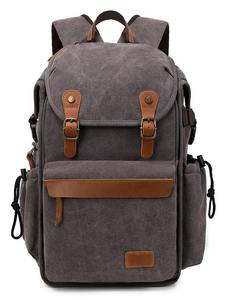 Outdoor <b>Backpack</b> Waterproof Canvas Dual-Shoulder Photography Bag Mirrorless <b>Cameras</b> Case Drones - Product Image 6
