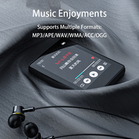 Aomago MB39 pemutar MP3 MP4, pembaca buku elektronik Mini portabel HiFi Lossless dengan layar sentuh perekam suara Radio FM